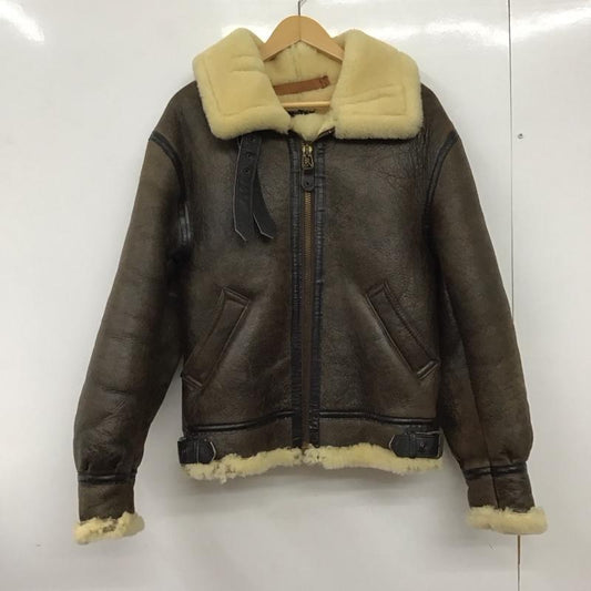 アヴィレックス AVIREX ジャケット、上着 ジャンパー、ブルゾン ジップアップジャケット ボアジャケット アウター 34 無地 茶 / ブラウン /  メンズ USED 古着 中古 10137057