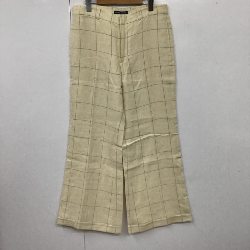 ラルフローレン RALPHLAUREN パンツ スラックス チェック アイボリー / アイボリー /  メンズ USED 古着 中古 10105975