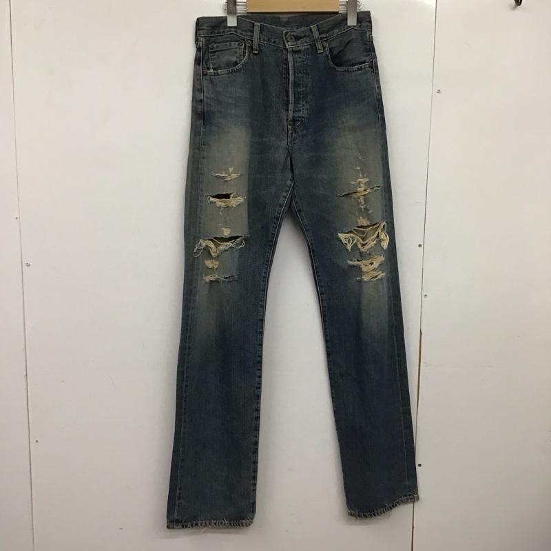 リーバイストラウスアンドコー Levi Strauss & co. パンツ デニム、ジーンズ デニムパンツ スリムパンツ カジュアルパンツ 31インチ ダメージ加工 インディゴ / インディゴ /  メンズ USED 古着 中古 10149764