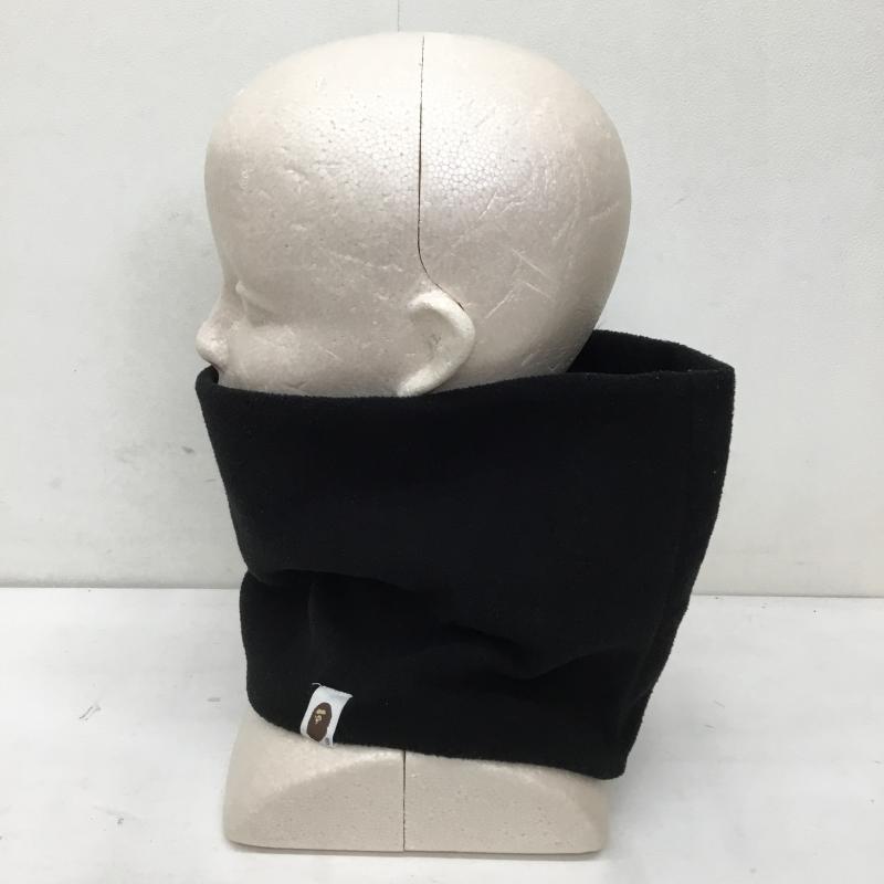 アベイシングエイプ A BATHING APE マフラー マフラー ネックウォーマー 無地 黒 / ブラック /  メンズ USED 古着 中古 10136545
