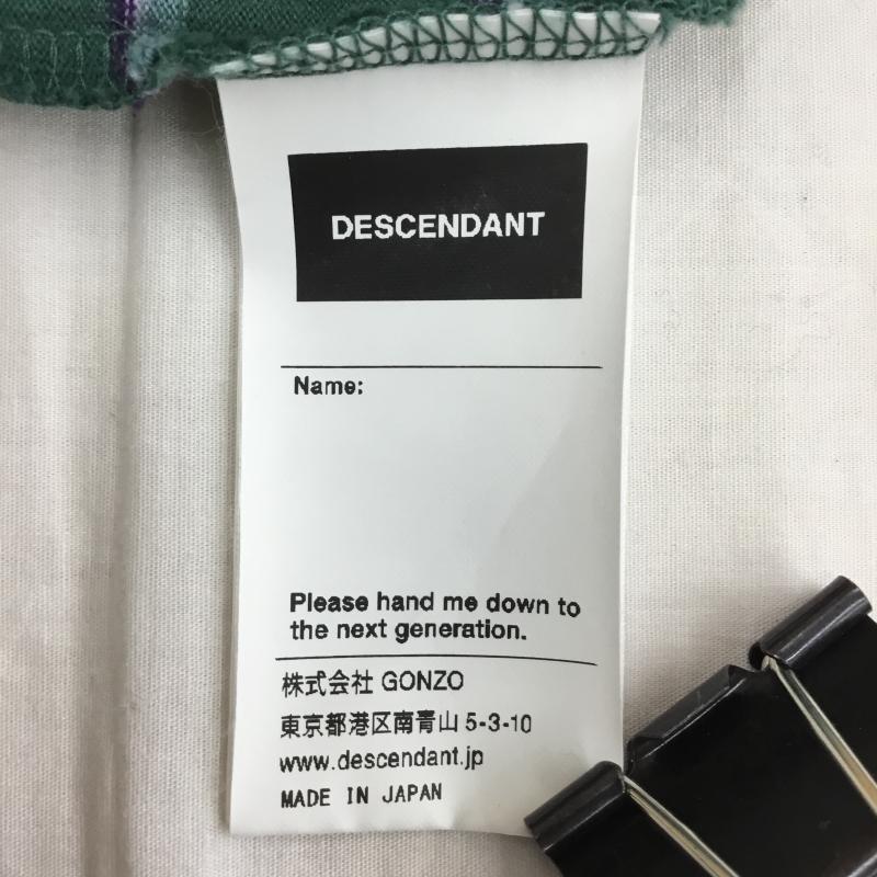 ディセンダント DESCENDANT Tシャツ 半袖 DESCENDANT ディセンダント Tシャツ 3号 ボーダー柄 緑 / グリーン /  メンズ USED 古着 中古 10127858