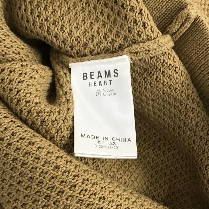 ビームス BEAMS ベスト ベスト ニットベスト ノースリーブカットソー プルオーバー M 無地 ベージュ / ベージュ /  メンズ USED 古着 中古 10143121