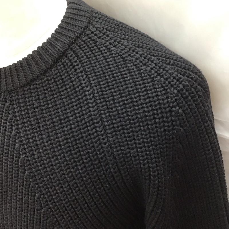 バトナー BATONER ニット、セーター 長袖 長袖ニットカットソー ニット セーター クルーネックニット 1 無地 紺 / ネイビー /  メンズ USED 古着 中古 10113184