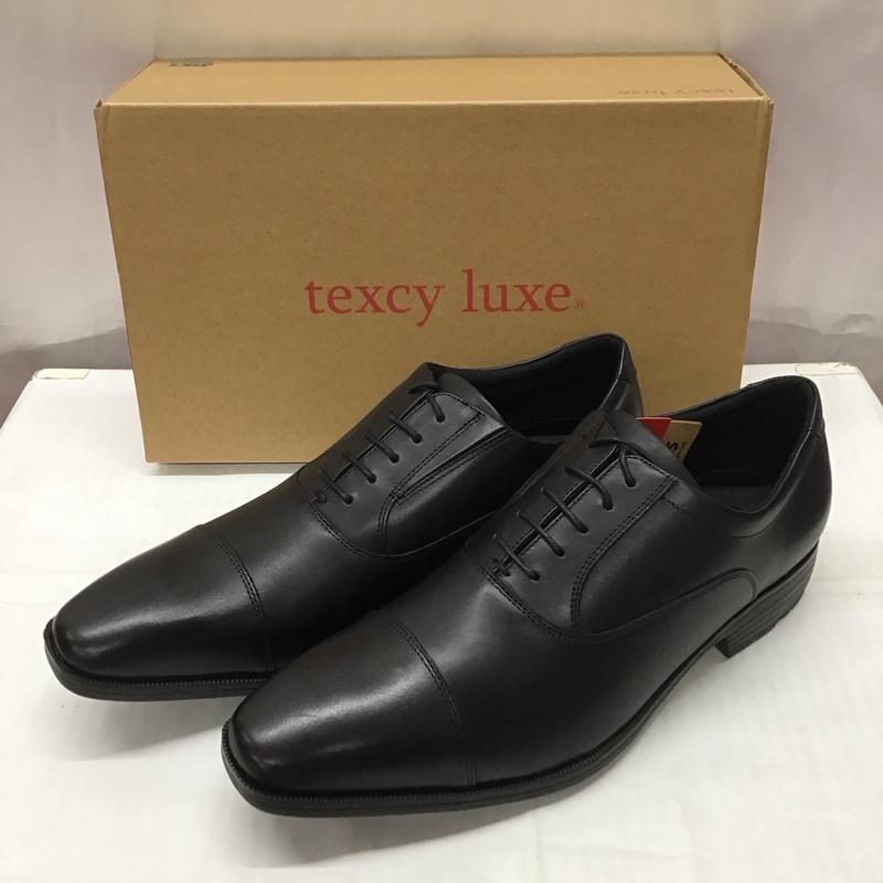 アシックス ASICS 革靴 革靴 TU-7010 texcy luxe ストレートチップ 箱有 26.5cm 26.5cm 無地 黒 / ブラック /  メンズ USED 古着 中古 10111709
