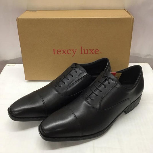 アシックス ASICS 革靴 革靴 TU-7010 texcy luxe ストレートチップ 箱有 26.5cm 26.5cm 無地 黒 / ブラック /  メンズ USED 古着 中古 10111709