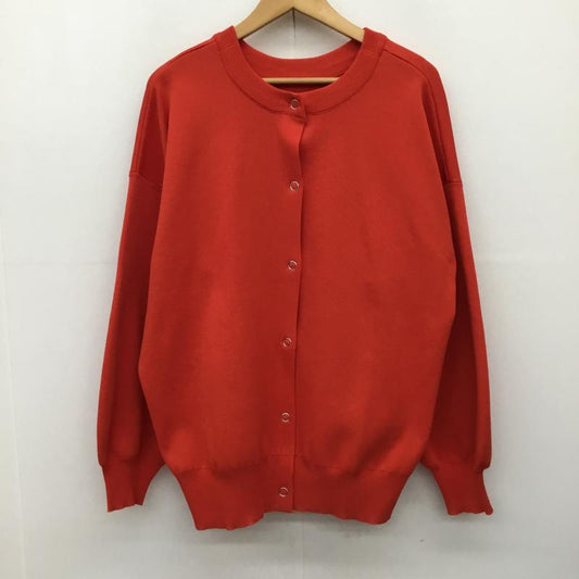 ディスコート Discoat カーディガン 長袖 FREE 無地 橙 / オレンジ /  レディース USED 古着 中古 10141832