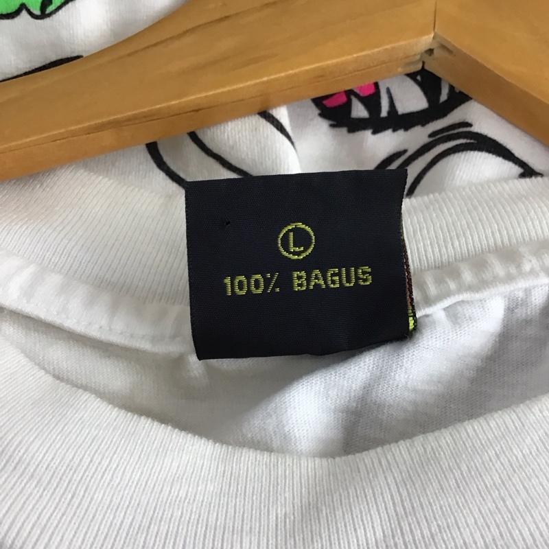 古着 USED Tシャツ 半袖 半袖カットソー プリントTシャツ クルーネックカットソー L ロゴ、文字 白 / ホワイト /  メンズ USED 古着 中古 10150072