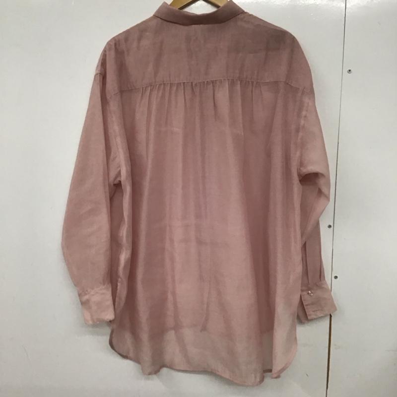 ローリーズファーム LOWRYS FARM シャツ、ブラウス 長袖 長袖シャツ 無地シャツ カラーシャツ シースルー 2 無地 桃 / ピンク /  レディース USED 古着 中古 10132950