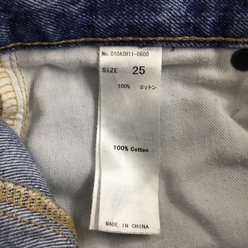マウジー MOUSSY パンツ デニム、ジーンズ 010ASH11-0600 PATCHWORKSTRAIGHT デニムパンツ スリムパンツ 無地 インディゴ / インディゴ /  レディース USED 古着 中古 10110103
