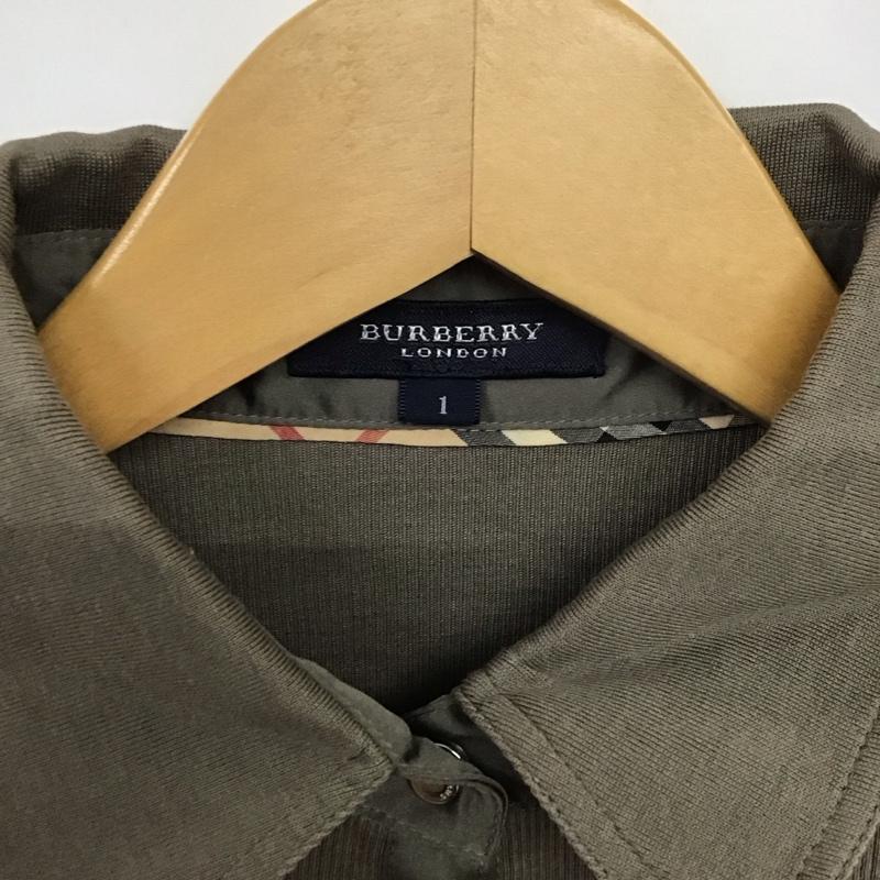バーバリー BURBERRY シャツ、ブラウス 長袖 1 無地 カーキ / カーキ /  レディース USED 古着 中古 10133798