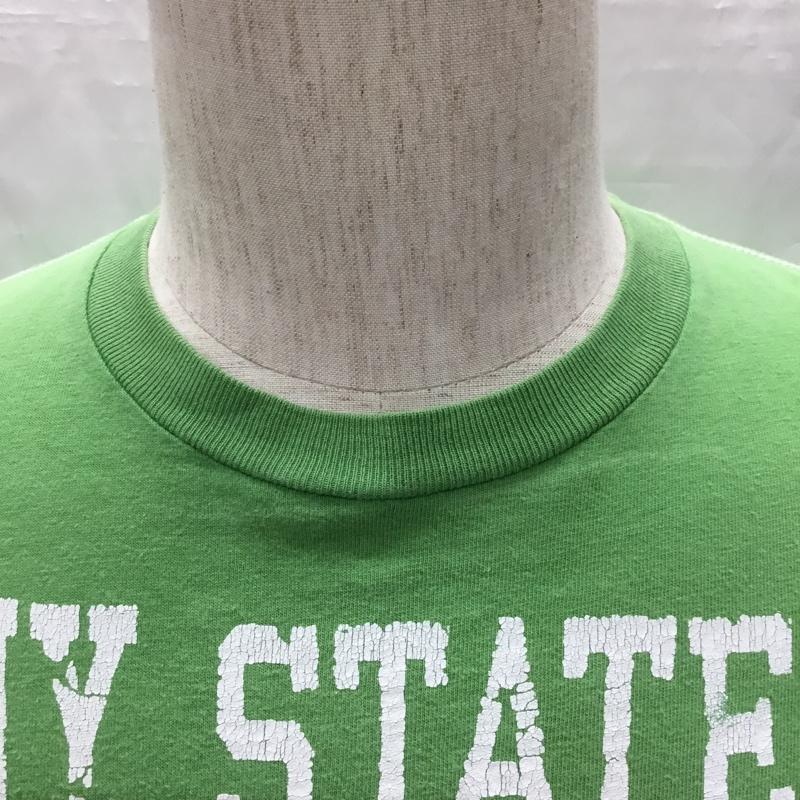 アバクロンビーアンドフィッチ ABERCROMBIE&FITCH Tシャツ 半袖 半袖カットソー プリントTシャツ クルーネックカットソー L ロゴ、文字 緑 / グリーン /  メンズ USED 古着 中古 10108966