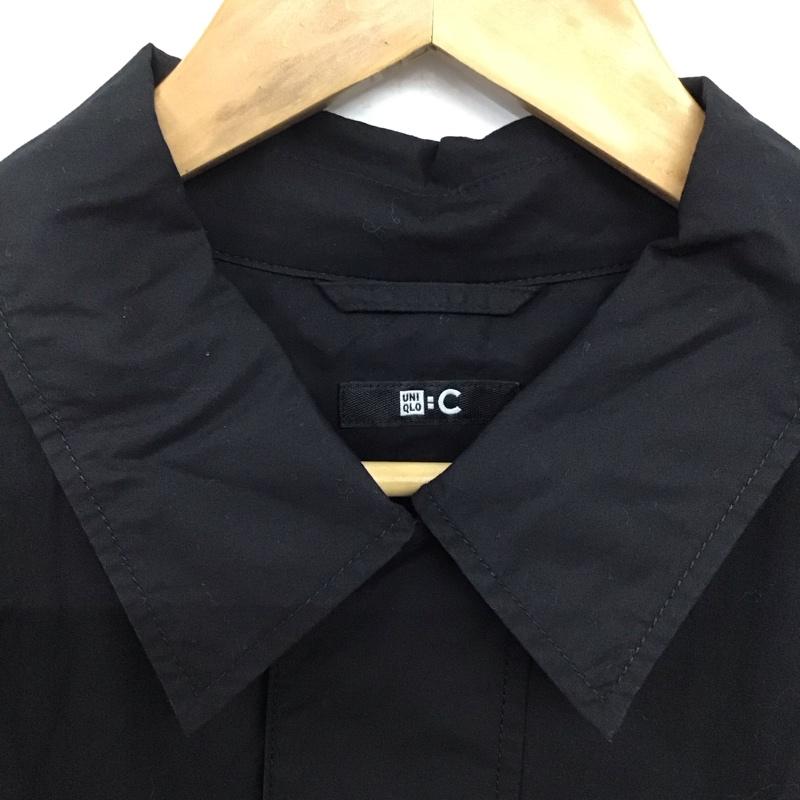 ユニクロ UNIQLO ジャケット、上着 ジャケット、ブレザー 311-475403 ショートブルゾン カラージャケット アウター M 無地 黒 / ブラック /  メンズ USED 古着 中古 10140723