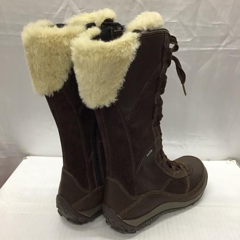 メレル MERRELL ブーツ 一般 J20258 レースアップ UK5 US：7.5 ロゴ、文字 茶 / ブラウン /  レディース USED 古着 中古 10116048