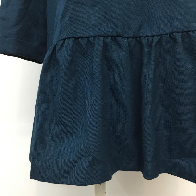 アースミュージックアンドエコロジー earth music&ecology ワンピース ひざ丈スカート S 無地 青 / ブルー /  レディース USED 古着 中古 10043260