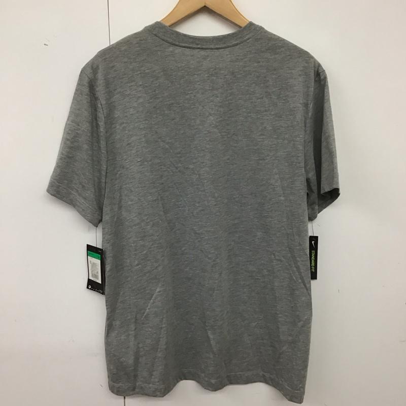 ナイキ NIKE Tシャツ 半袖 BQ1854-063 スウッシュ DRI-FIT スポーツウェア タグ付き XL ロゴ、文字 灰 / グレー /  メンズ USED 古着 中古 10135571