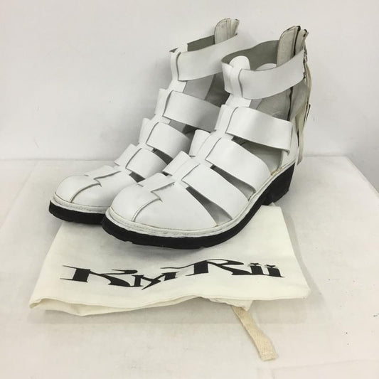 ケムリ KMRii サンダル サンダル 1801-BO02 METAL SANDAL レザー 無地 白 / ホワイト /  メンズ USED 古着 中古 10139073