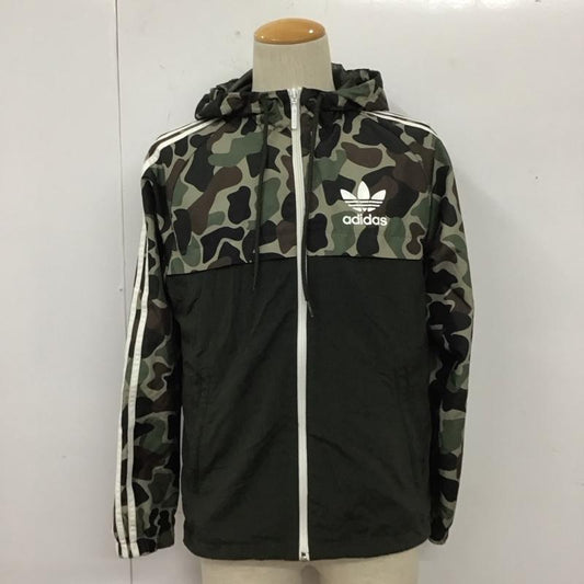 アディダス adidas ジャケット、上着 ジャケット、ブレザー BS4907 カモ ナイロンジャケット 迷彩 M ロゴ、文字 カーキ / カーキ / X 茶 / ブラウン / X 緑 / グリーン /  メンズ USED 古着 中古 10112222