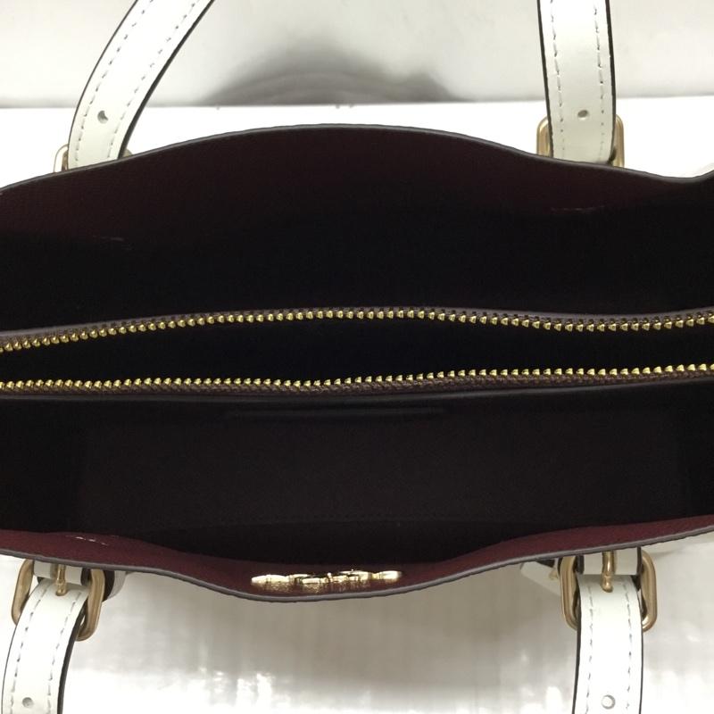コーチ COACH ショルダーバッグ ショルダーバッグ C4250 シグネチャー 2WAY ハンドバッグ ロゴ、文字 白 / ホワイト /  レディース USED 古着 中古 10109577
