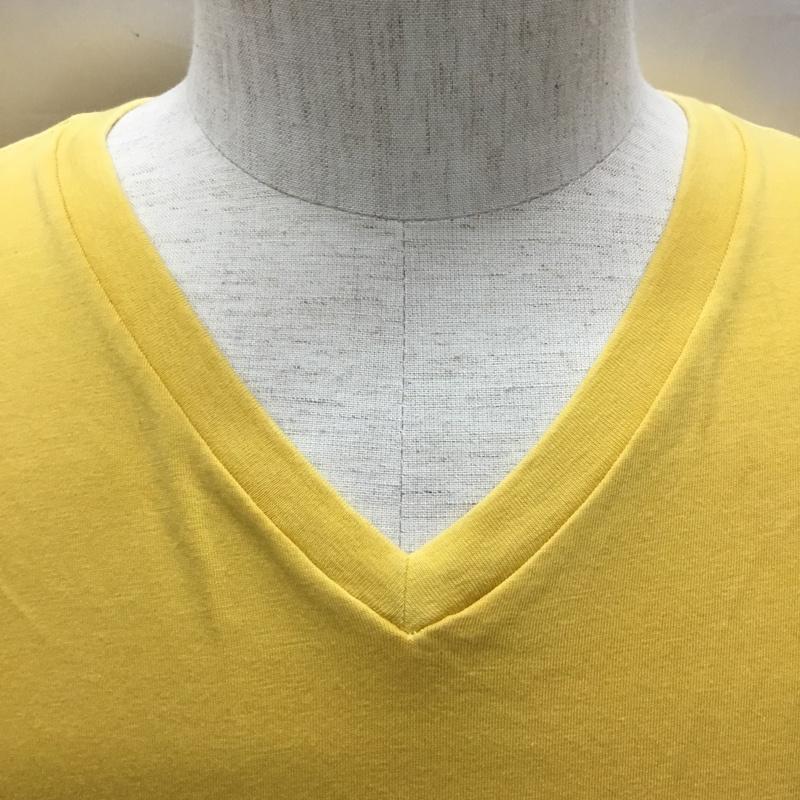 アメリカンイーグル AMERICANEAGLE Tシャツ 半袖 Vネック M ワンポイント 黄 / イエロー /  メンズ USED 古着 中古 10115516