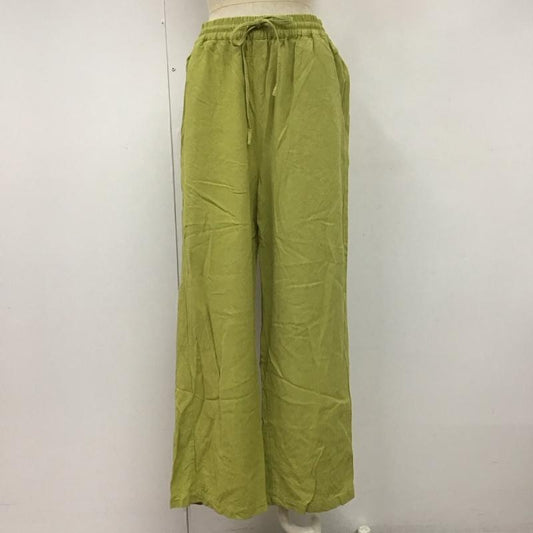 フリークスストア FREAK S STORE パンツ ワークパンツ、ペインターパンツ 221-3427 ワイドパンツ カジュアルパンツ ストレッチパンツ FREE 無地 緑 / グリーン /  レディース USED 古着 中古 10110267