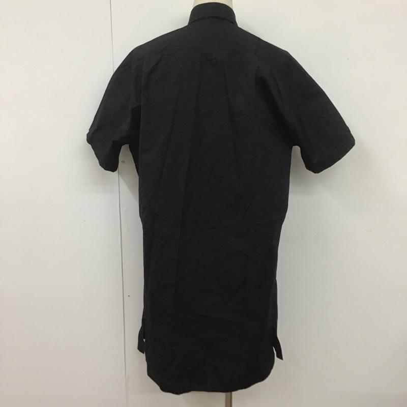 アレキサンダーマックイーン ALEXANDERMCQUEEN シャツ、ブラウス 半袖 370041 ロング丈 44 無地 黒 / ブラック /  メンズ USED 古着 中古 10107058