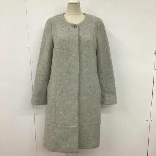 ナチュラルビューティーベーシック NATURAL BEAUTY BASIC コート コート一般 S 無地 灰 / グレー /  レディース USED 古着 中古 10105704