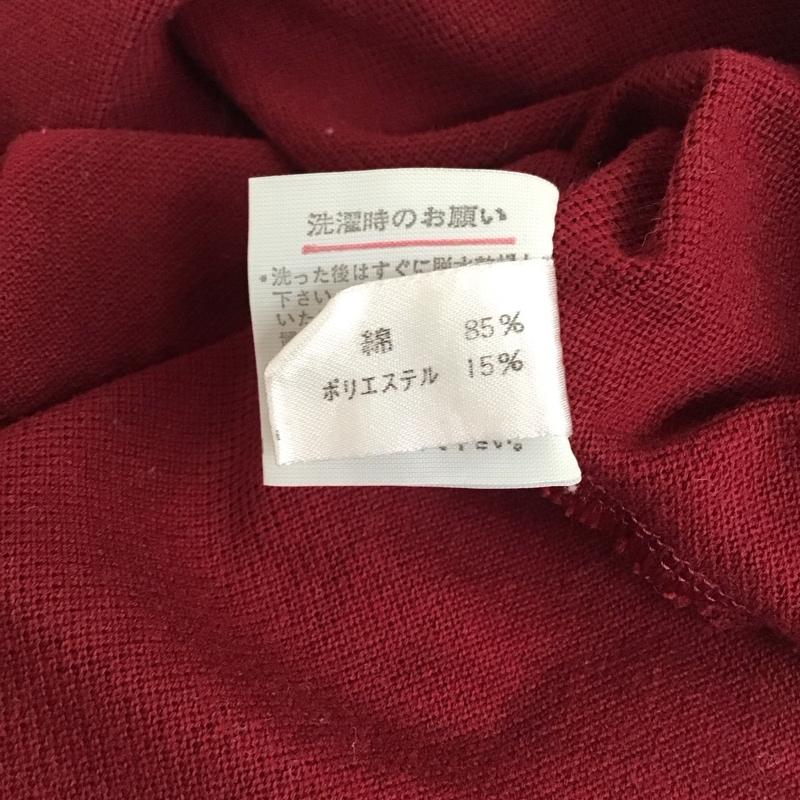 ラコステ LACOSTE ポロシャツ 長袖 ワニ ワンポイント えんじ / ワインレッド /  レディース USED 古着 中古 10116163