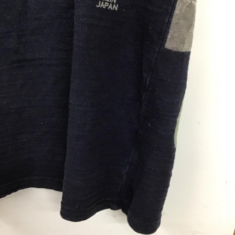 ドロボウニッキ 泥棒日記 Tシャツ 半袖 半袖カットソー プリントTシャツ クルーネックカットソー L プリント 紺 / ネイビー /  メンズ USED 古着 中古 10129495