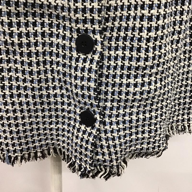 ザラ ZARA ワンピース ミニスカート 2320 170 044 L チェック 白 / ホワイト / X 黒 / ブラック / X 水色 / ライトブルー /  レディース USED 古着 中古 10106705