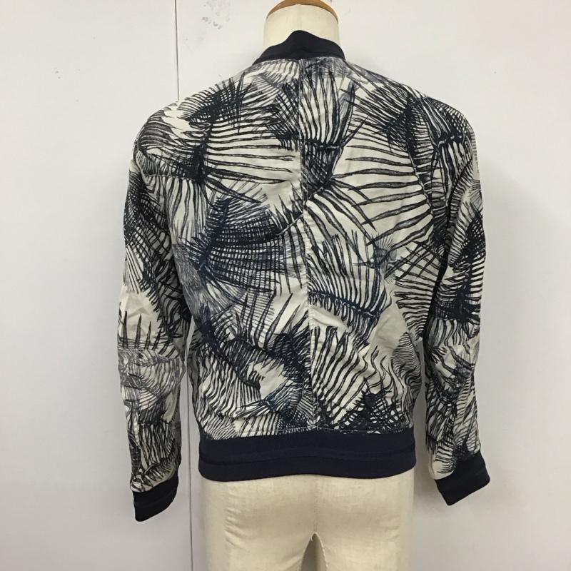 ジースターロゥ G-STAR RAW ジャケット、上着 ジャンパー、ブルゾン D01890 BOY FRIEND BOMBER JACKET ボンバージャケット XS 総柄 紺 / ネイビー / X オフホワイト / オフホワイト /  メンズ USED 古着 中古 10121366