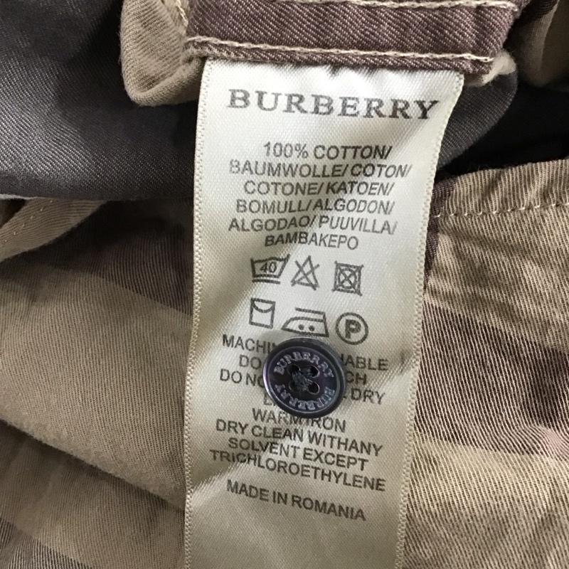 バーバリーブリット Burberry Brit シャツ、ブラウス 半袖 半袖シャツ チェックシャツ カラーシャツ S チェック 茶 / ブラウン /  メンズ USED 古着 中古 10141944