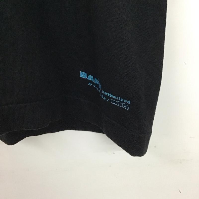 ベイプ BAPE Tシャツ 半袖 半袖カットソー プリントTシャツ クルーネックカットソー S ロゴ、文字 黒 / ブラック /  メンズ USED 古着 中古 10130271