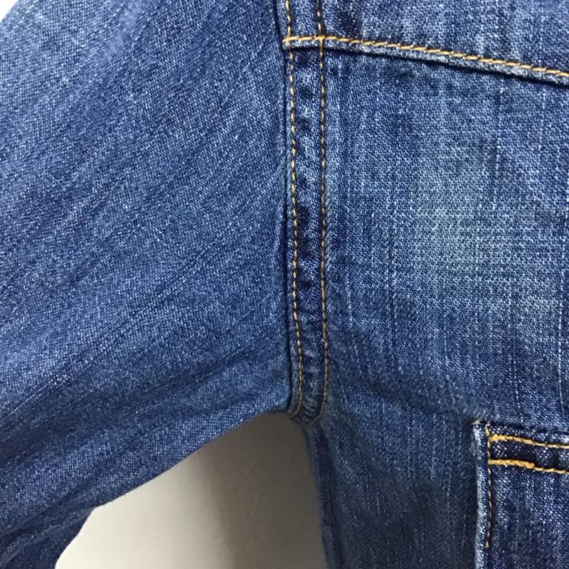 リー Lee シャツ、ブラウス 長袖 長袖デニムシャツ カラーシャツ 長袖シャツ XL ロゴ、文字 インディゴ / インディゴ /  メンズ USED 古着 中古 10126124