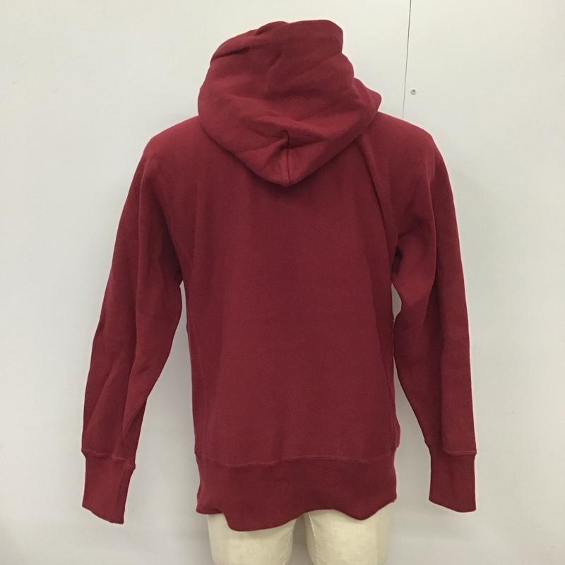 チャンピオン Champion パーカー 長袖 C3-L107 リバースウィーブスウェットパーカー 長袖パーカー スウェット L ロゴ、文字 えんじ / ワインレッド /  メンズ USED 古着 中古 10124086