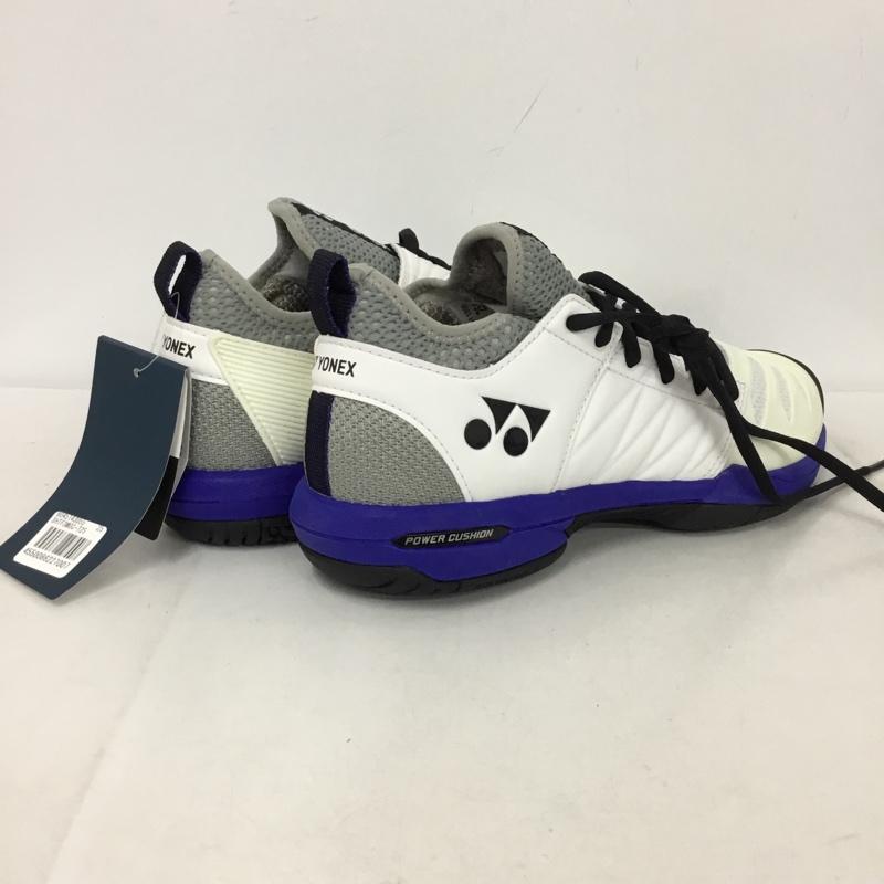 ヨネックス YONEX スニーカー スニーカー SHTF3MGC パワークッションフュージョンレブ3メンGC テニスシューズ 箱有 25cm 25.0cm ロゴ、文字 白 / ホワイト / X 青 / ブルー / X 灰 / グレー /  レディース USED 古着 中古 10147957
