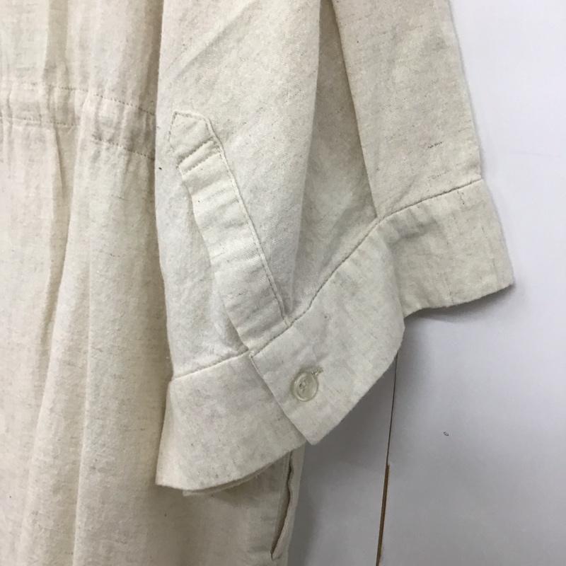 カスタネ Kastane シャツ、ブラウス 半袖 半袖シャツ 無地シャツ ノーカラーシャツ FREE 無地 アイボリー / アイボリー /  レディース USED 古着 中古 10143821