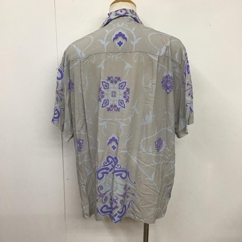 古着 USED シャツ、ブラウス 半袖 半袖シャツ プリントシャツ ポケットシャツ SAMPLESFUCKPRETENDER XL プリント 灰 / グレー /  メンズ USED 古着 中古 10126225