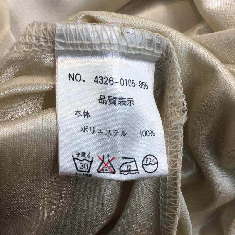 レイビームス Ray BEAMS ワンピース ひざ丈スカート ドレス シフォン リボン 無地 アイボリー / アイボリー /  レディース USED 古着 中古 10048296