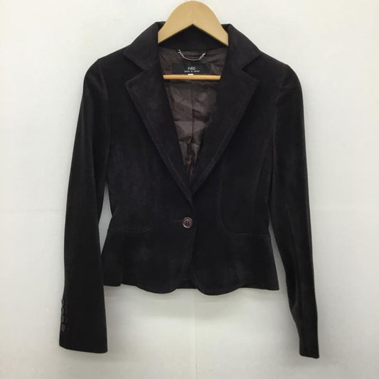 イネド INED ジャケット、上着 ジャケット、ブレザー 5 無地 茶 / ブラウン /  レディース USED 古着 中古 10137705