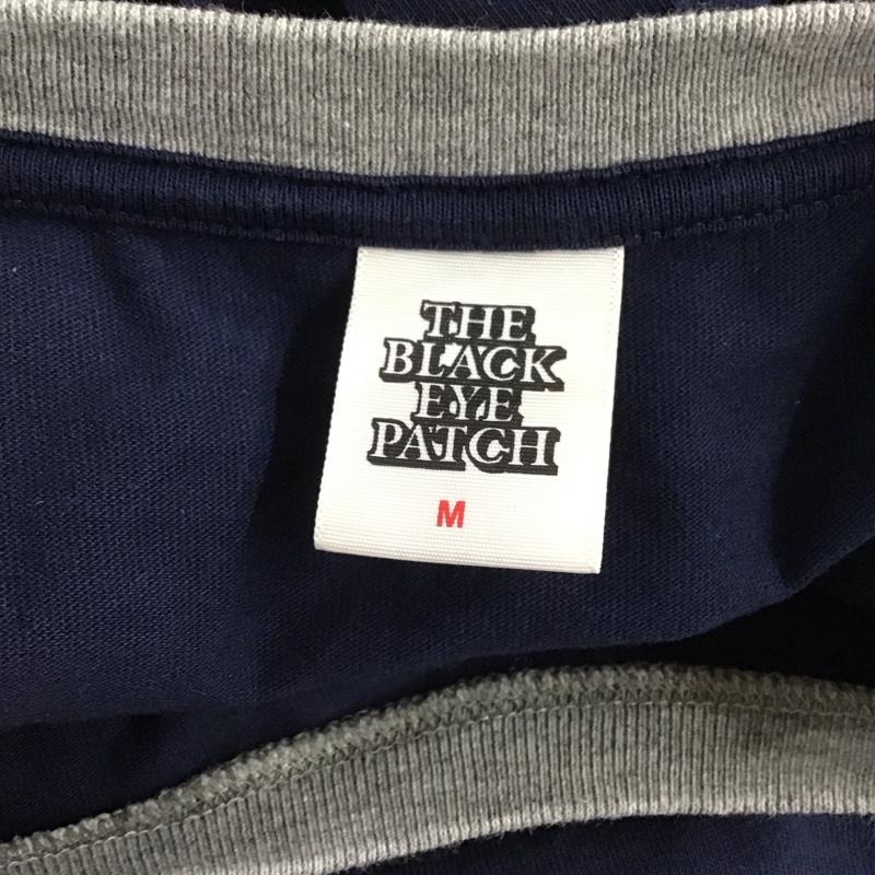 ブラックアイパッチ Black eye patch Tシャツ 半袖 半袖カットソー プリントTシャツ クルーネックカットソー M プリント 紺 / ネイビー /  メンズ USED 古着 中古 10127420