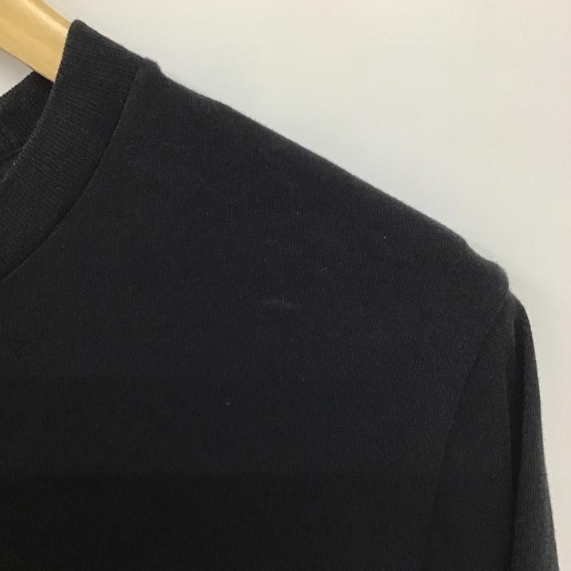 アディダス adidas Tシャツ 半袖 半袖カットソー プリントTシャツ クルーネックカットソー ロゴ、文字 黒 / ブラック /  メンズ USED 古着 中古 10140136