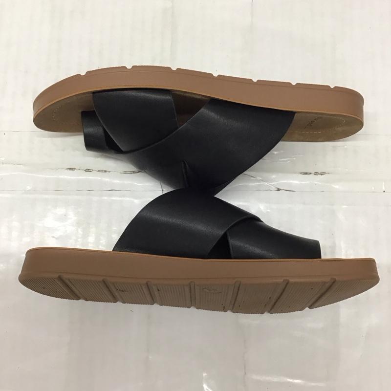 ニコアンド niko and... サンダル サンダル トングサンダル S 無地 黒 / ブラック / X 茶 / ブラウン /  レディース USED 古着 中古 10119349