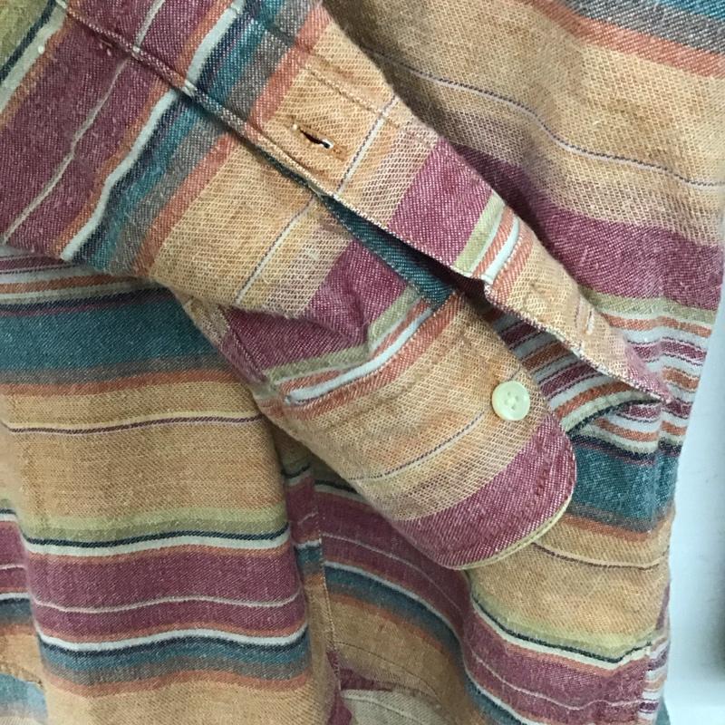 ラルフローレン RALPHLAUREN シャツ、ブラウス 長袖 長袖シャツ ボタンダウンシャツ カラーシャツ XL ボーダー柄 マルチカラー / マルチカラー /  メンズ USED 古着 中古 10147819