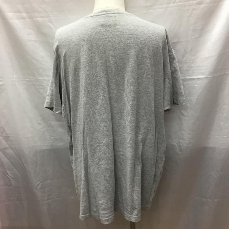 ポロジーンズ Polo Jeans Co. Tシャツ 半袖 半袖カットソー プリントTシャツ クルーネックカットソー L ロゴ、文字 灰 / グレー /  メンズ USED 古着 中古 10118690