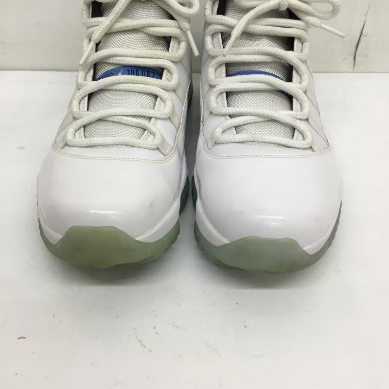 ナイキ NIKE スニーカー スニーカー AIR JORDAN 11 RETRO 378037-117 28.0cm ロゴ、文字 白 / ホワイト / X 水色 / ライトブルー /  メンズ USED 古着 中古 10122374