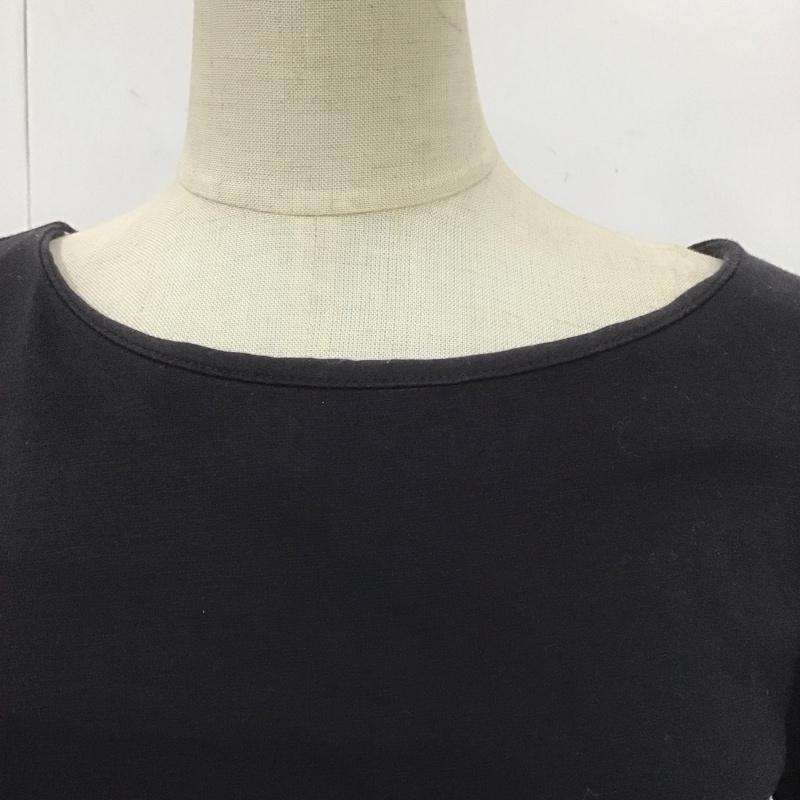 マッキントッシュフィロソフィー MACKINTOSH PHILOSOPH ワンピース ひざ丈スカート 36 無地 黒 / ブラック /  レディース USED 古着 中古 10107349