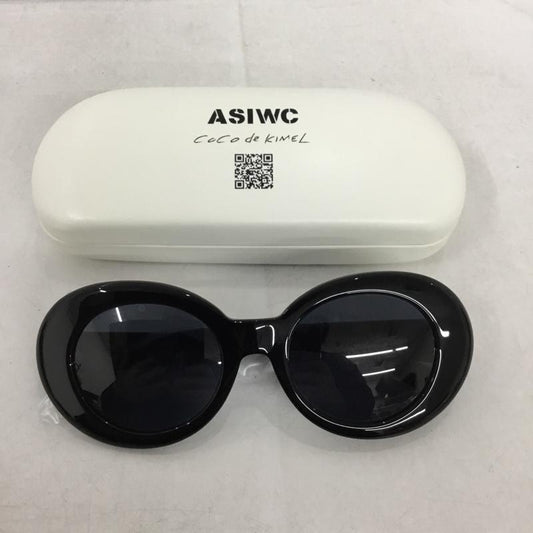 ASIWC ASIWC めがね・サングラス サングラス COCO DE KIMEL ケース付き ロゴ、文字 黒 / ブラック /  レディース USED 古着 中古 10145506