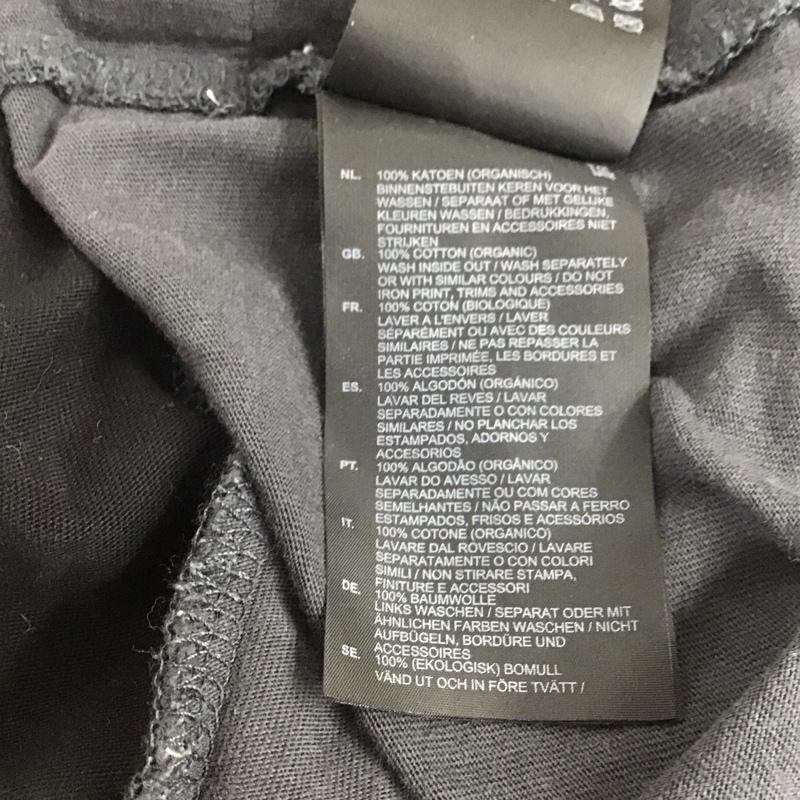 ジースターロゥ G-STAR RAW カットソー 長袖 長袖カットソー プリントカットソー クルーネック M ロゴ、文字 灰 / グレー /  メンズ USED 古着 中古 10132692