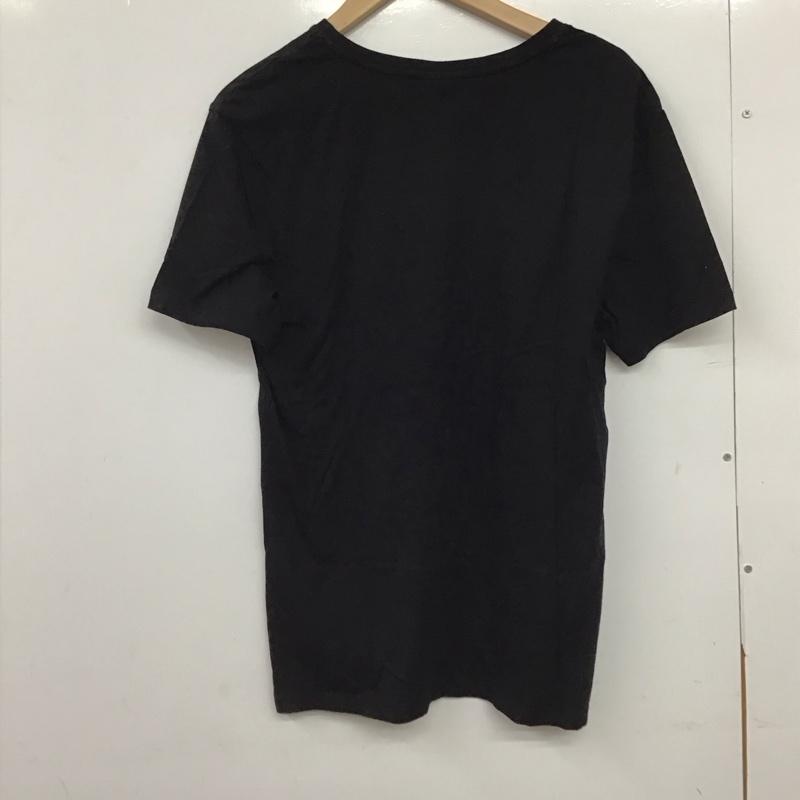 ザラ ZARA Tシャツ 半袖 半袖カットソー プリントTシャツ クルーネックカットソー S ロゴ、文字 黒 / ブラック /  メンズ USED 古着 中古 10150905