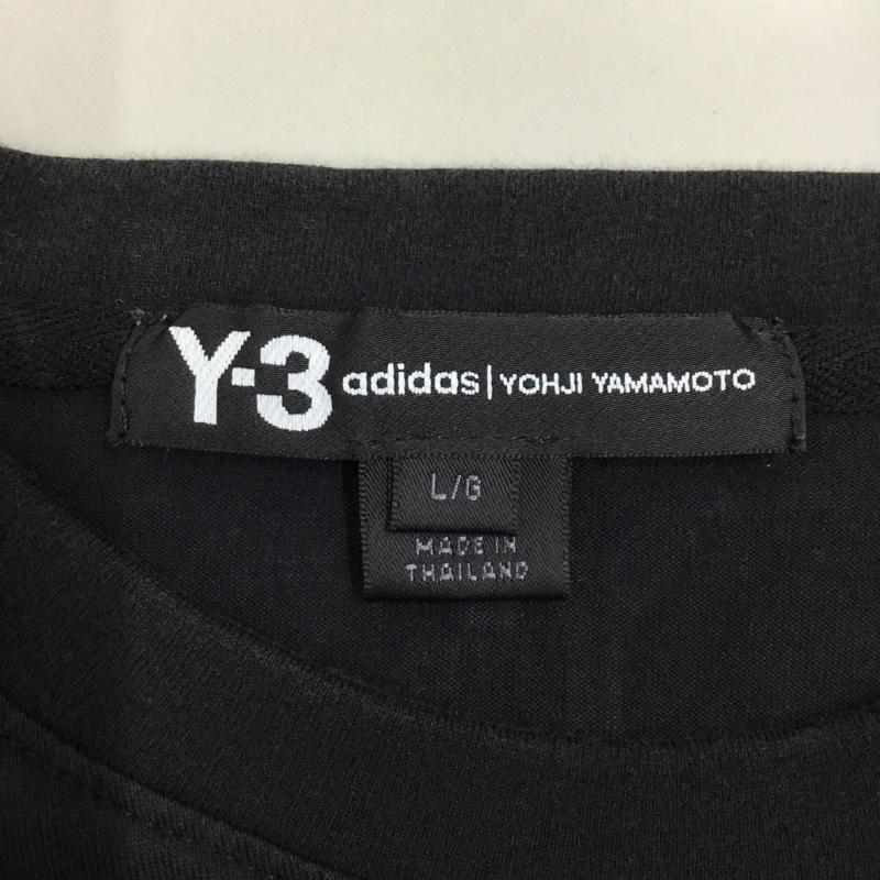ワイスリー Y-3 Tシャツ 半袖 fn5727 Tシャツ 半袖カットソー クルーネックカットソー L プリント 黒 / ブラック /  メンズ USED 古着 中古 10108375